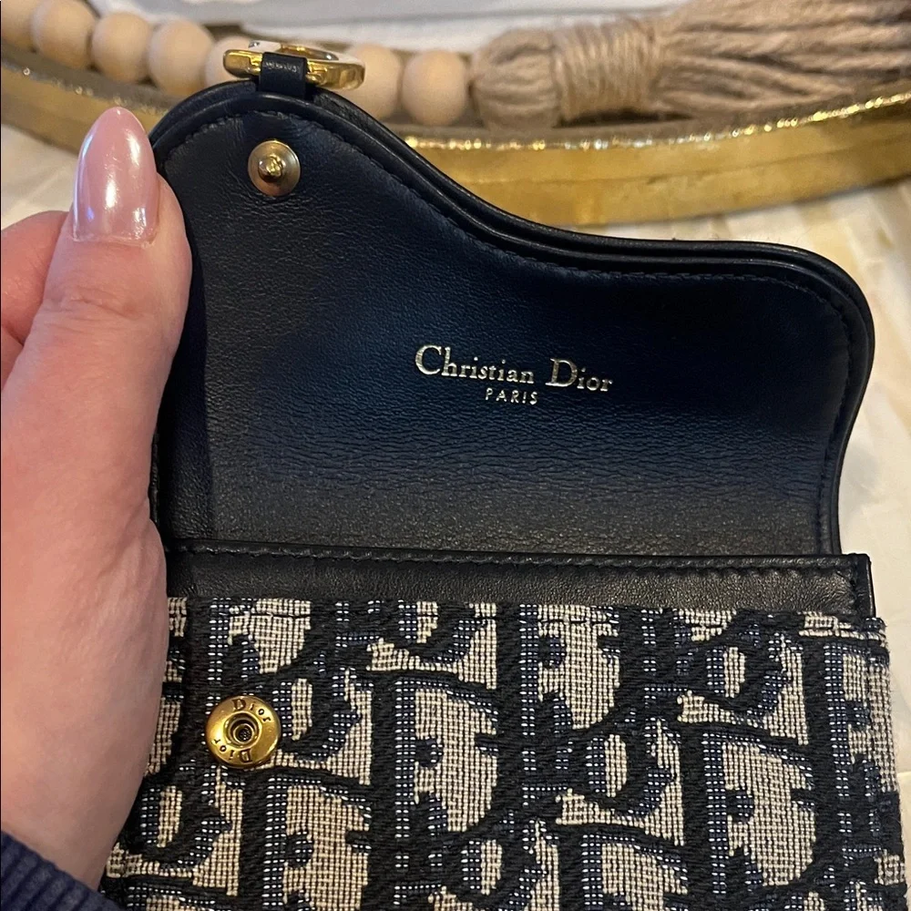 Dior Saddle Bloom Card Holder NWOT